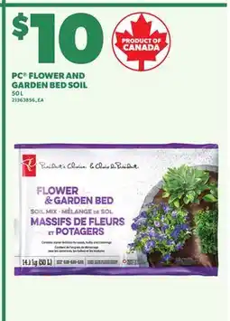 Loblaws PC FLOWER AND GARDEN BED SOIL offer