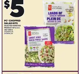 Loblaws PC CHOPPED SALAD KITS offer