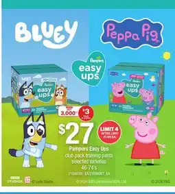 Loblaws PAMPERS EASY UPS, 46-74'S offer