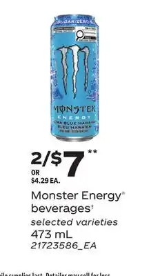 Loblaws MONSTER ENERGY BEVERAGES† offer