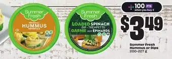 FreshCo Summer Fresh Hummus or Dips offer