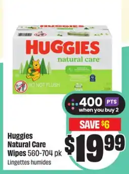 FreshCo Huggies Natural Care Wipes offer