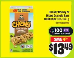 FreshCo Quaker Chewy or Dipps Granola Bars Club Pack offer