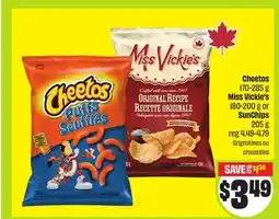 FreshCo Cheetos 170-285 g Miss Vickie's 180-200 g or SunChips 205 g offer