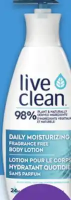 Metro LIVE CLEAN BODY LOTION offer