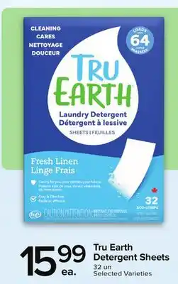 Metro TRU EARTH DETERGENT SHEETS offer