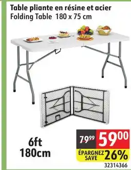 Sushi Shop Folding Table 180 x 75 cm offer