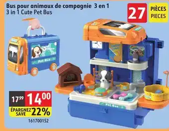 Sushi Shop 3 in 1 Cute Pet Bus offer