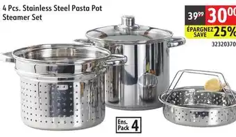 Sushi Shop 4 Pcs. Stainless Steel Pasta Pot Steamer Set offer