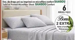 Sushi Shop Solid or Printed Microfiber Sheet BAMBOO Comfort 6 offer