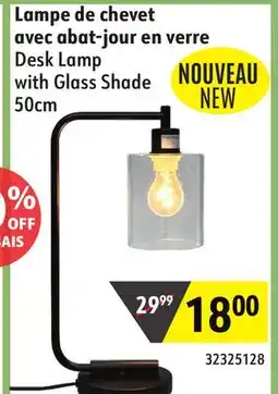 Sushi Shop Desk Lamp with Glass Shade 50cm offer