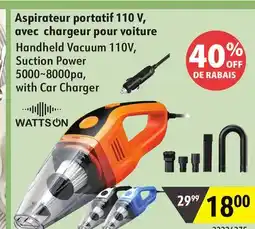 Sushi Shop Handheld Vacuum 110V, Suction Power 5000~8000pa, with Car Charger offer