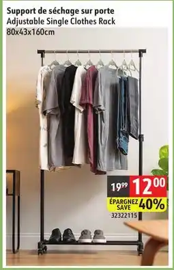 Sushi Shop Adjustable Single Clothes Rack offer