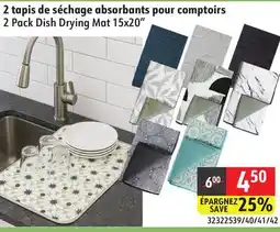 Sushi Shop 2 Pack Dish Drying Mat 15x20 offer