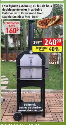 Sushi Shop Outdoor Pizza Oven(cid:31)Wood Fired Double Stainless Steel Door offer
