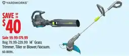 Canadian Tire 14˝ Grass Trimmer, Tiller or Blower/Vacuum offer