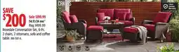 Canadian Tire CANVAS Rosedale Conversation Set, 6-Pc. 2 chairs, 2 ottomans, sofa and coffee table offer