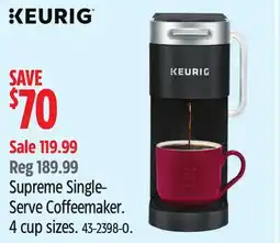 Canadian Tire Keurig Supreme Single-Serve Coffeemaker offer