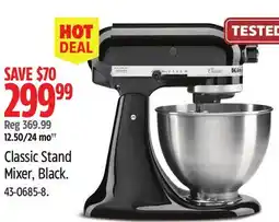 Canadian Tire KitchenAid Classic Stand Mixer, Black offer