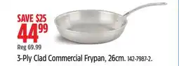 Canadian Tire 3-Ply Clad Commercial Frypan offer
