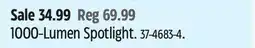 Canadian Tire Mastercraft 1000-Lumen Spotlight offer