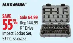 Canadian Tire 1⁄4˝ Drive Impact Socket Set offer