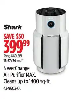 Canadian Tire Shark NeverChange Air Purifier MAX offer