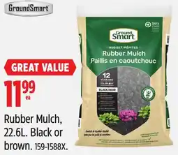 Canadian Tire GroundSmart Rubber Mulch, 22.6L offer
