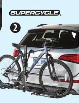 Canadian Tire Supercycle 2-Bike Hitch- Mounted Carrier. Weight capacity 80 lbs offer