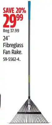 Canadian Tire 24˝ Fibreglass Fan Rake offer