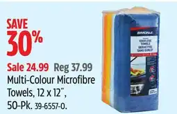 Canadian Tire Simoniz Multi-Colour Microfibre Towels offer