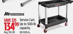 Canadian Tire MotoMaster Service Cart. Up to 500-lb capacity offer
