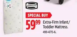 Canadian Tire Simmons Extra-Firm Infant/ Toddler Mattress offer