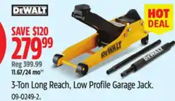 Canadian Tire 3-Ton Long Reach, Low Profile Garage Jack offer