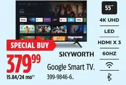 Canadian Tire Skyworth Google Smart TV offer