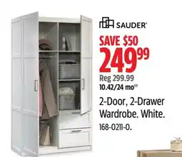 Canadian Tire 2-Door, 2-Drawer Wardrobe offer