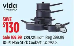 Canadian Tire VIDA BY PADERNO 10-Pc Non-Stick Cookset offer