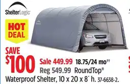 Canadian Tire Waterproof Shelter, 10 x 20 x 8´ h offer