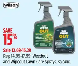 Canadian Tire Weedout and Wipeout Lawn Care Sprays offer