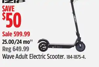 Canadian Tire IZIP Wave Adult Electric Scooter offer