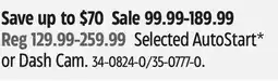 Canadian Tire Selected AutoStart* or Dash Cam offer