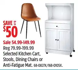 Canadian Tire Selected Kitchen Cart, Stools, Dining Chairs or Anti-Fatigue Mat offer
