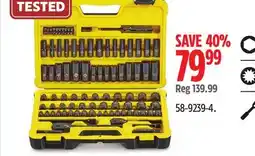 Canadian Tire Stanley Professional Grade Black Chrome Socket Set offer