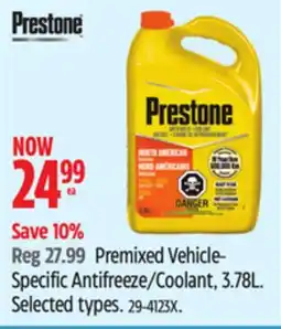 Canadian Tire Premixed Vehicle- Specific Antifreeze/Coolant, 3.78L offer