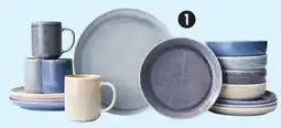 Canadian Tire Coastal Blue Dinnerware Set with Mugs offer