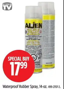 Canadian Tire Alien Waterproof Rubber Spray offer