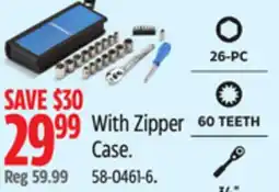 Canadian Tire Mastercraft With Zipper Case offer