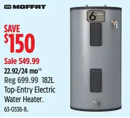 Canadian Tire Moffat Top-Entry Electric Water Heater offer