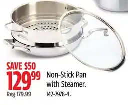 Canadian Tire Non-Stick Pan with Steamer offer
