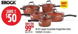 Canadian Tire The Rock 10-Pc Copper Essentials Forged Non-Stick Cookset offer